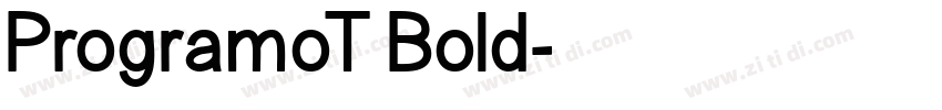 ProgramoT Bold字体转换